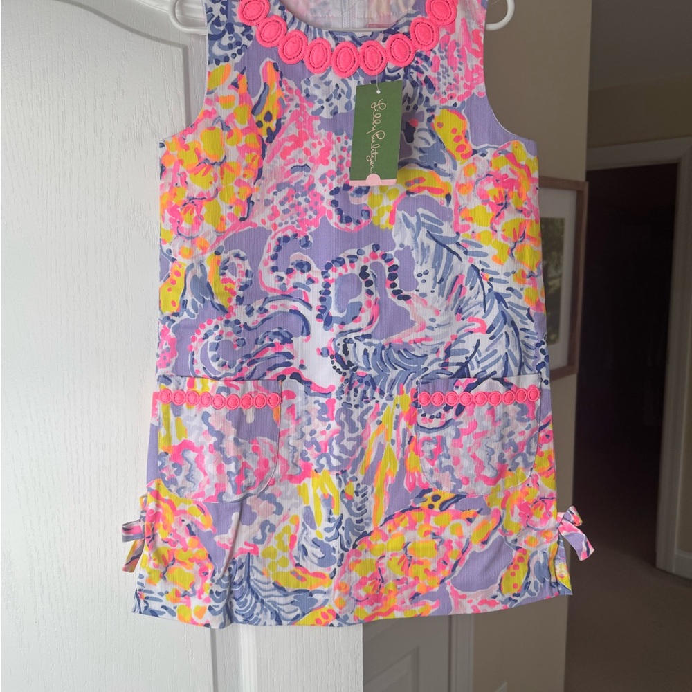 Lilly Pulitzer Pink and Purple Sleeveless Sundress Casual Resort Wear